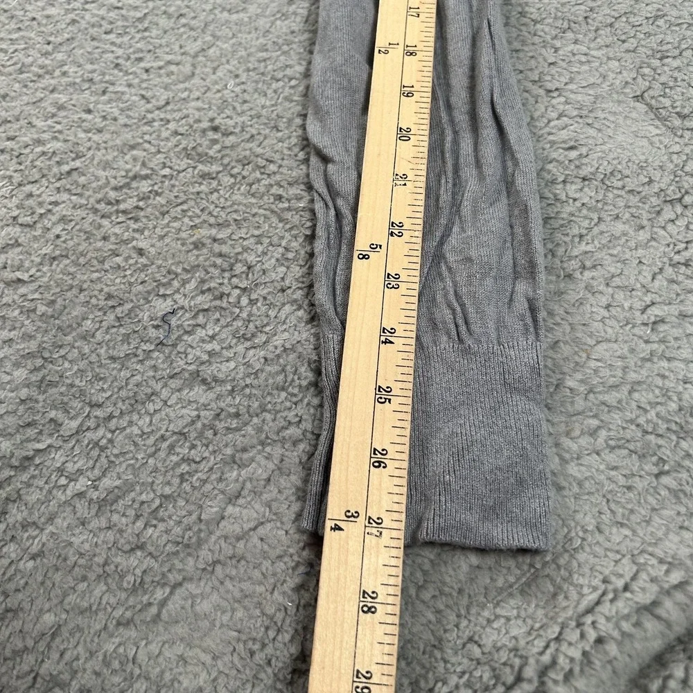 Banana Republic Sweater Mens Large Gray‎ V Neck Silk Cotton Cashmere Lightweight